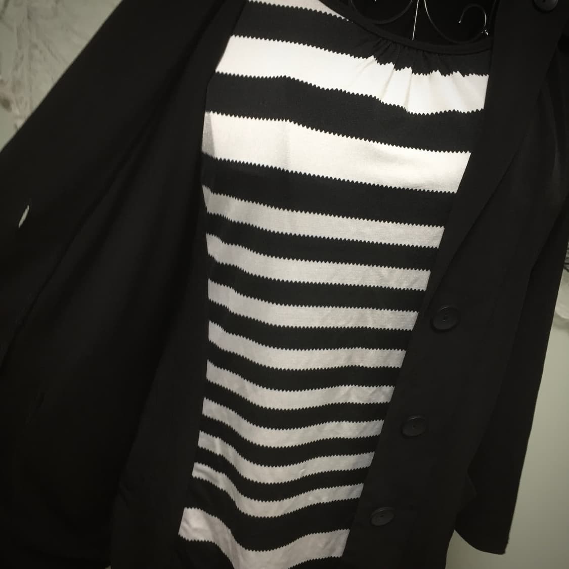 Goth stripe jacket dress set 상품이미지3