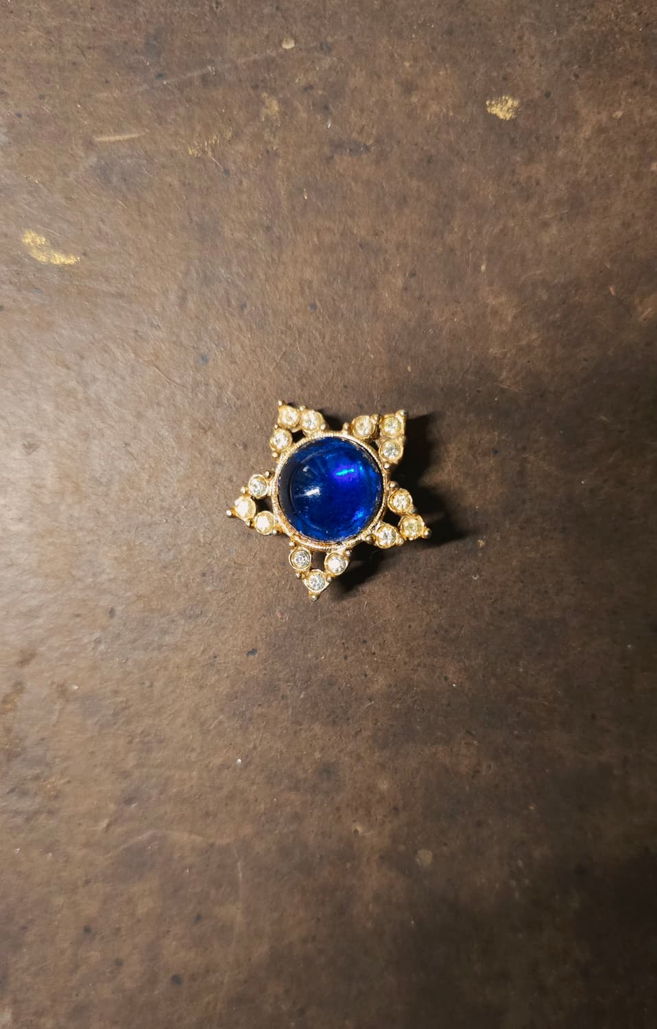 영국 빈티지 블루 스타 브로치 상품이미지3