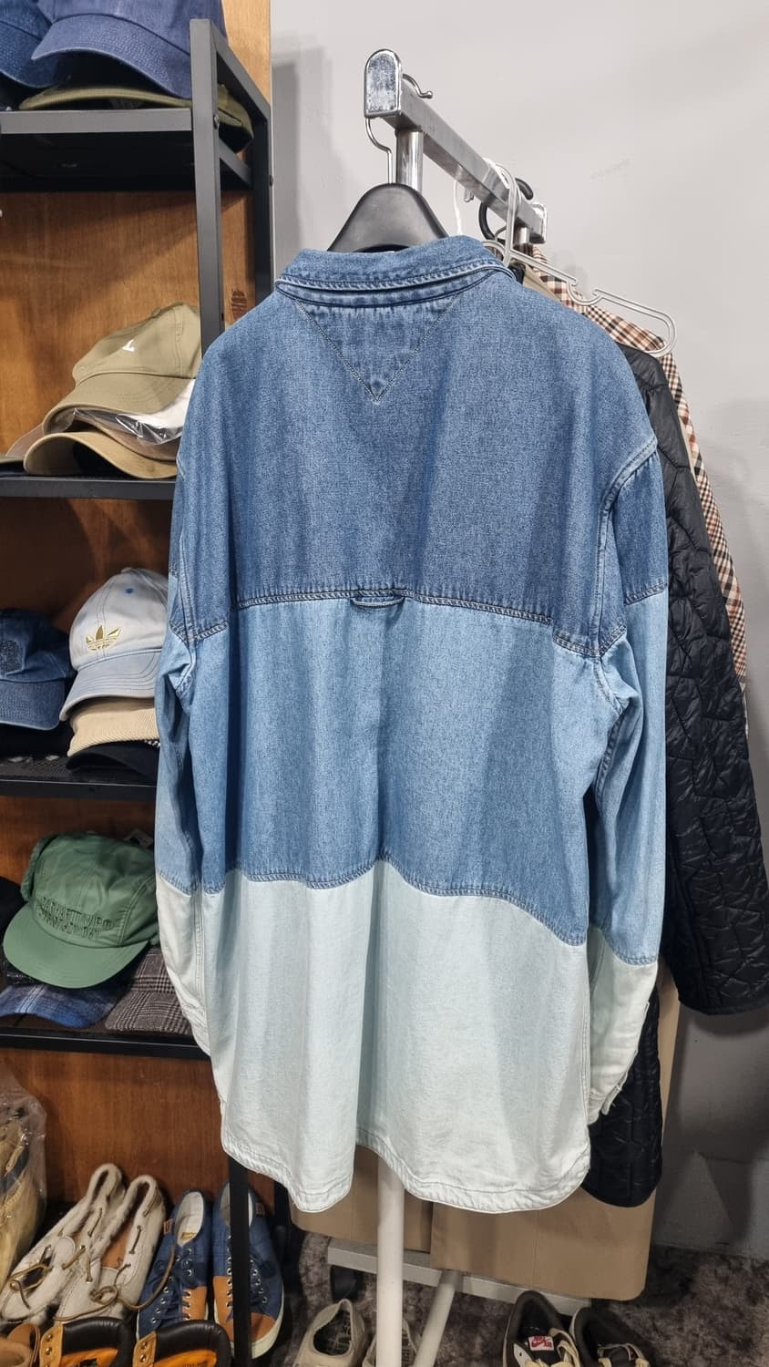 타미 남성용 xL 쓰리톤 청남방 상태좋아요~ 상품이미지3