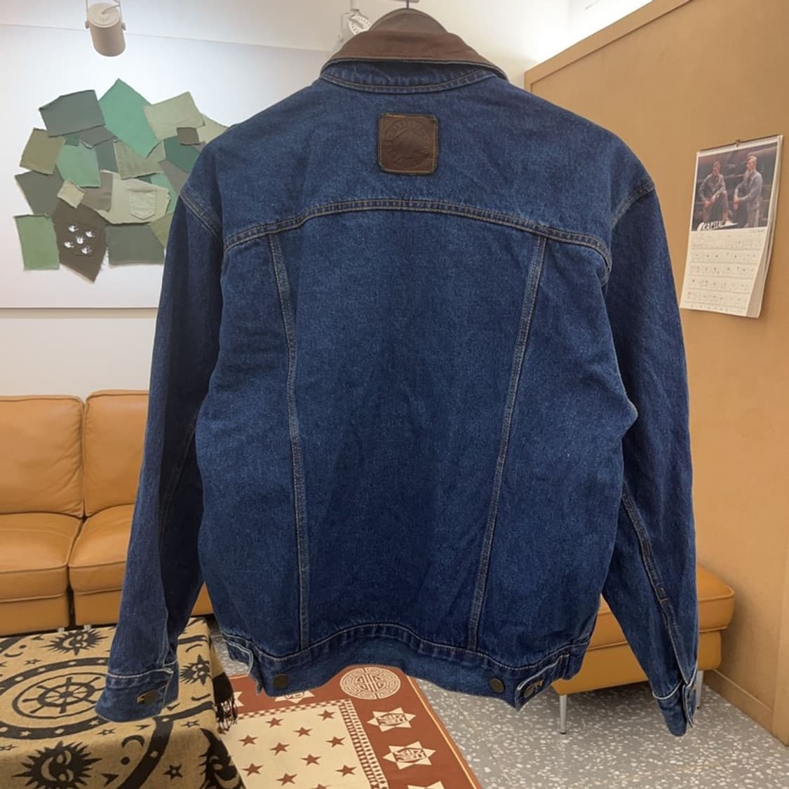 말보로 컨트리 스토어 캐주얼시크 레더카라 데님자켓 M C08564 상품이미지4