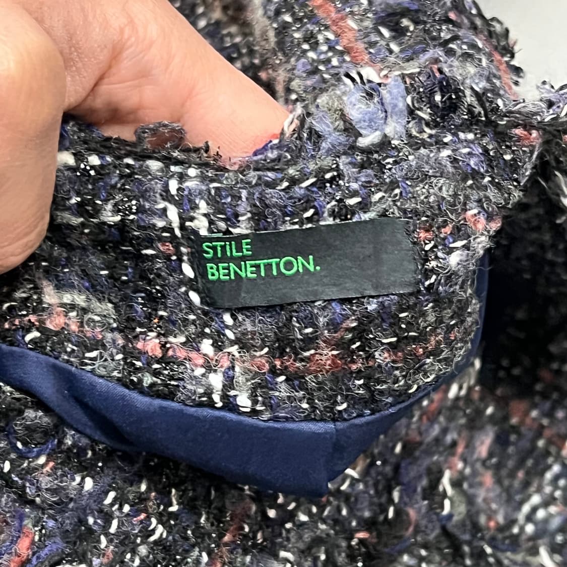  베네통 트위드 자켓 y15792 상품이미지7