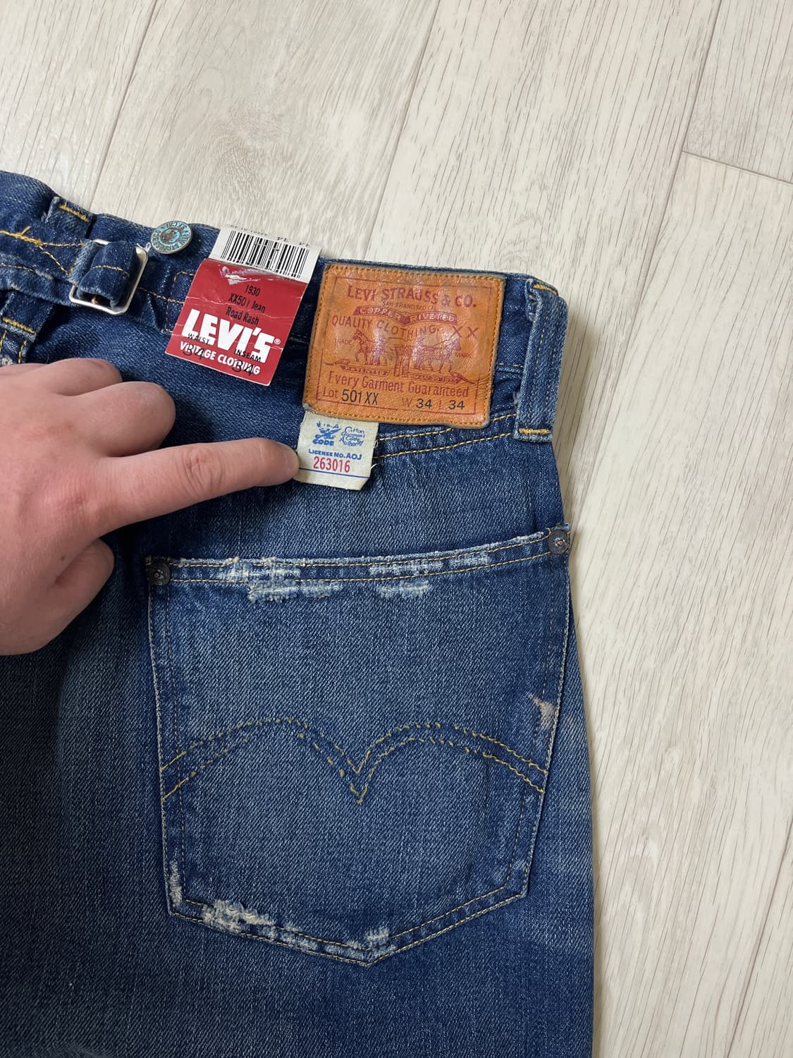 리바이스빈티지클로딩 LVC33501 Road Rash 34X34 리미티드 상품이미지5