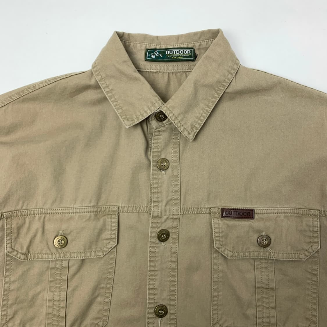 [S/정품] 빈티지 아웃도어 브라운 포켓 셔츠 상품이미지2