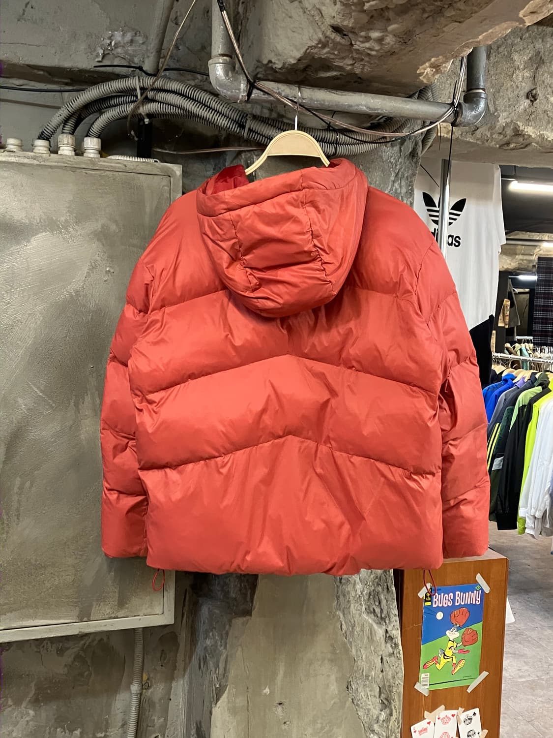 리복 패딩 오렌지 M #csz2828 상품이미지2