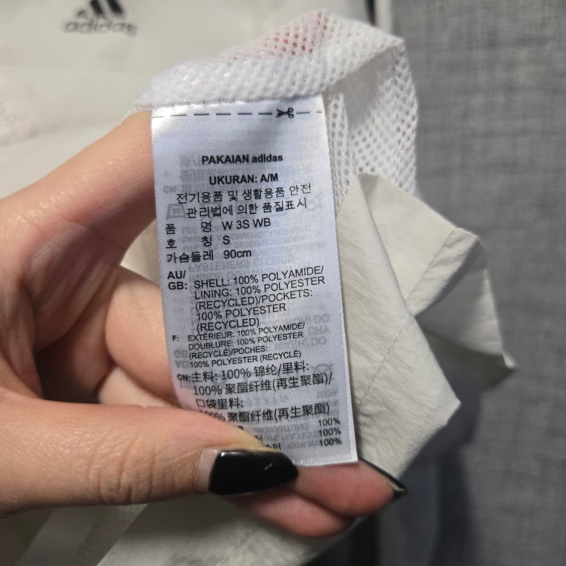 아디다스 여성 삼선 트랙탑 후드 바람막이  상품이미지6