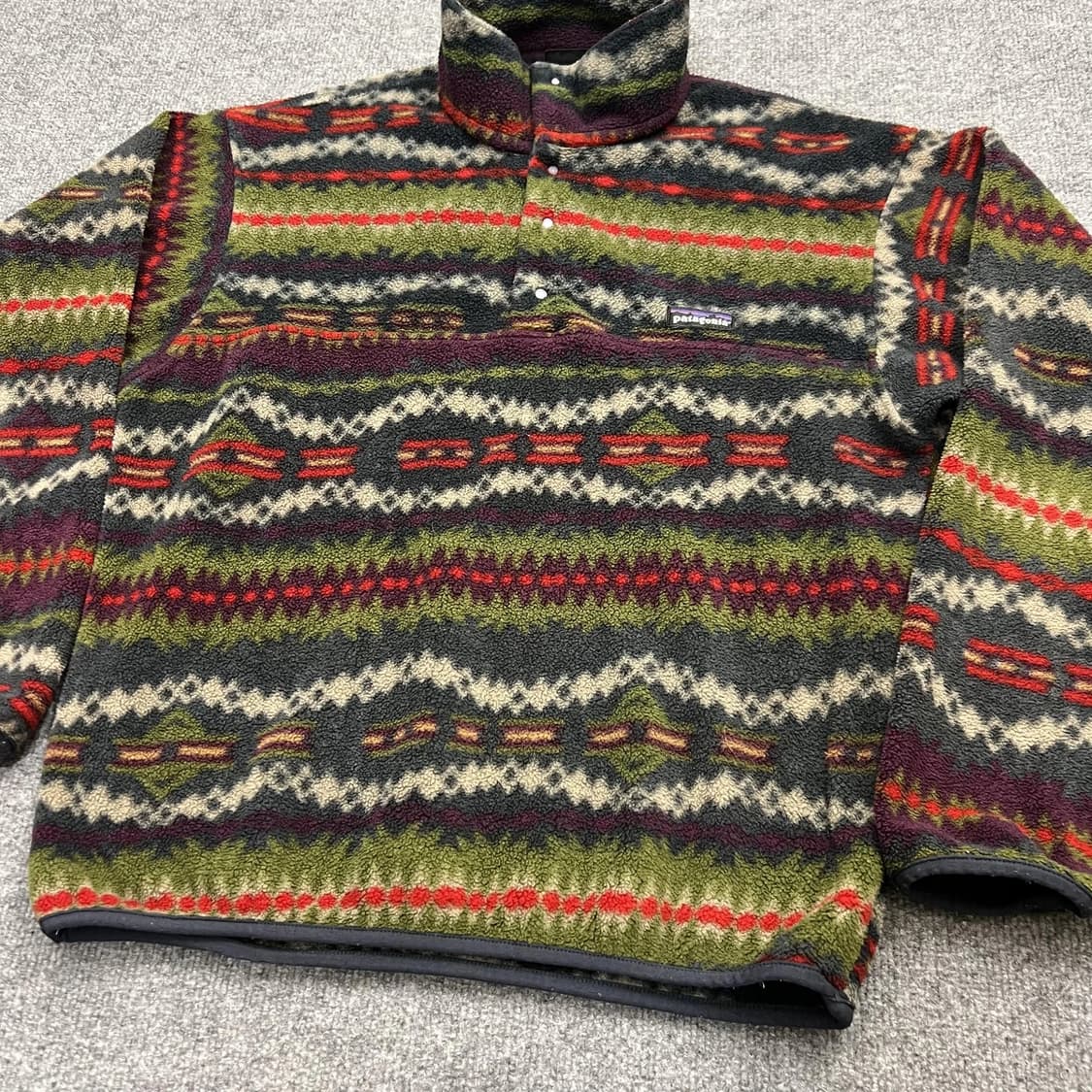 90s 파타고니아 신칠라 스냅-T 아즈텍 USA 상품이미지3