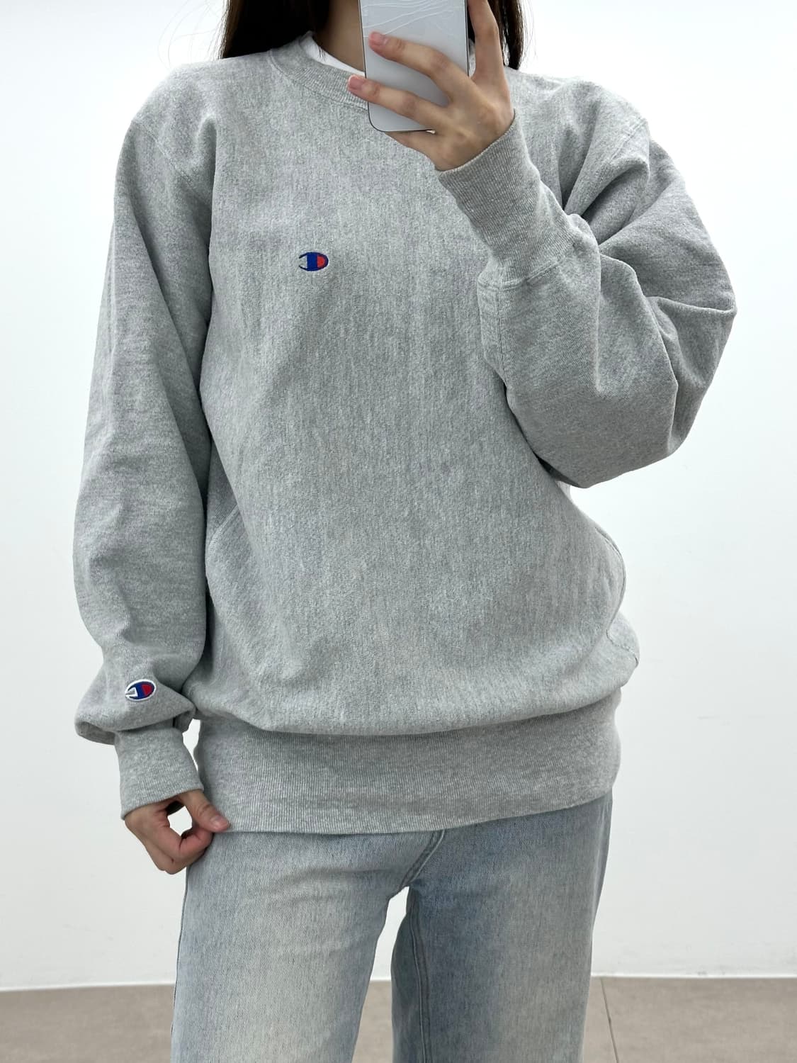 챔피온 90s 리버스위브 기모 맨투맨 상품이미지1