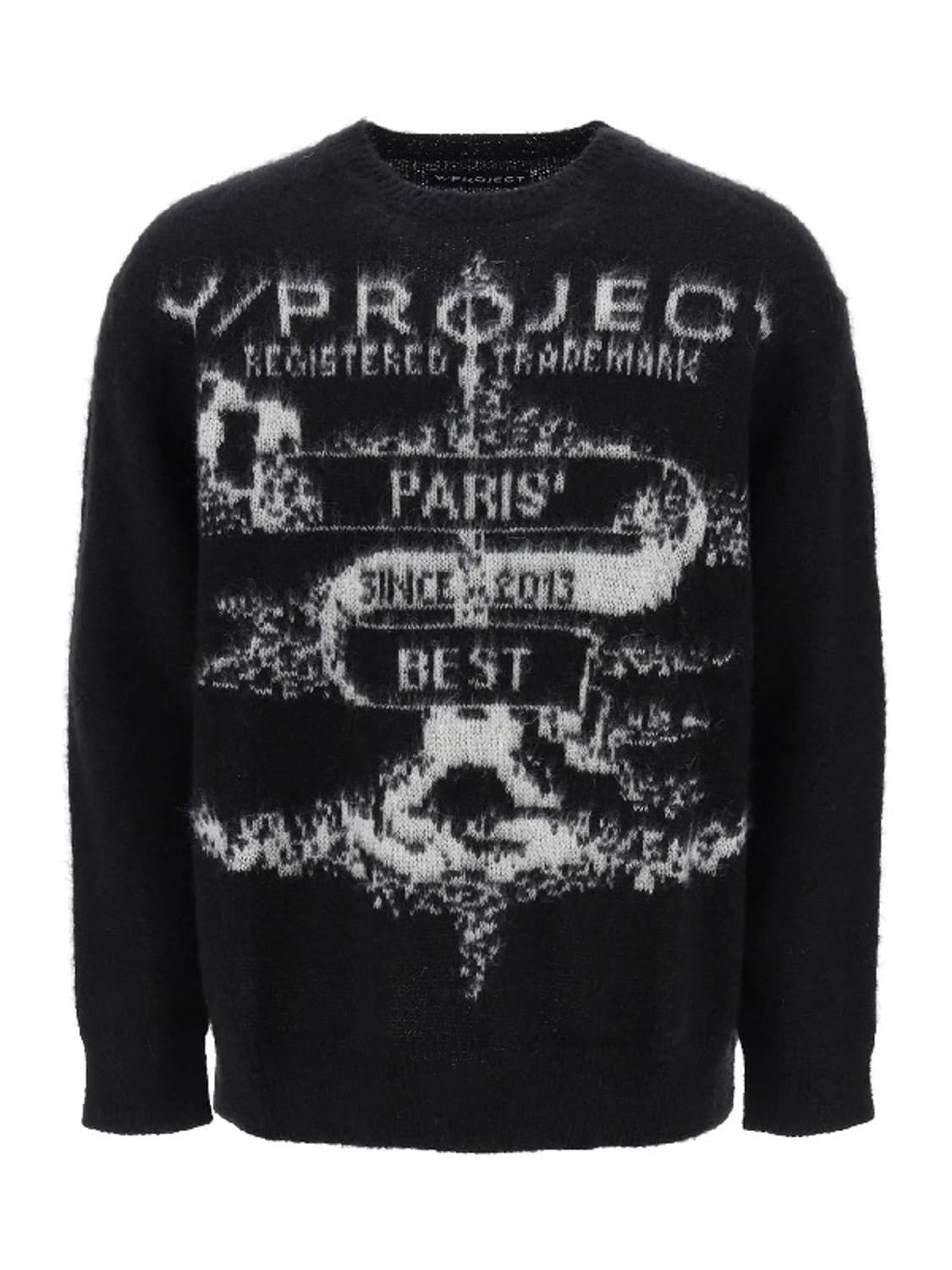 [L] 와이프로젝트 자카드 모헤어 니트 상품이미지1