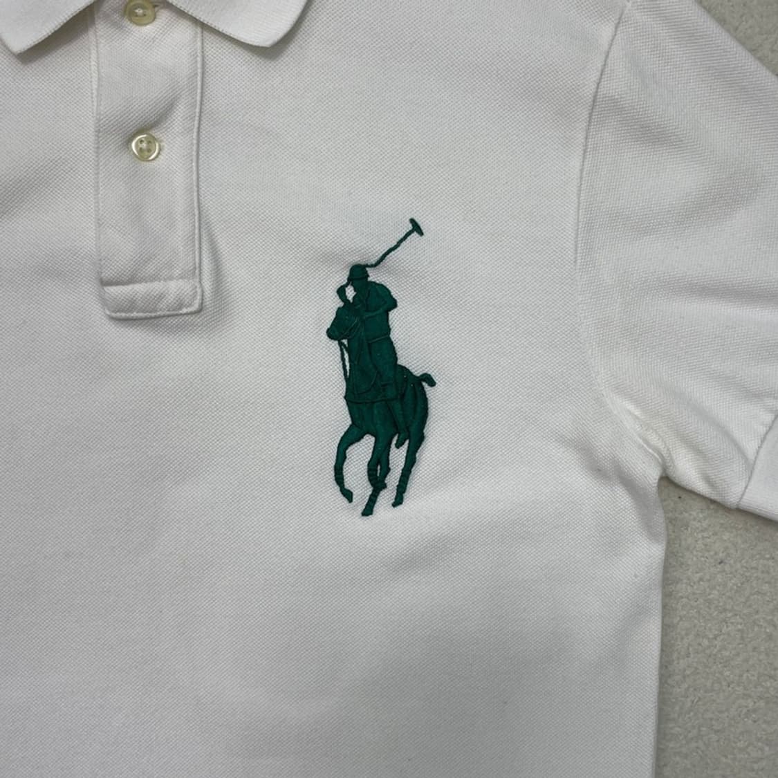 POLO BY RALPH LAUREN 화이트+그린 빅포니 PK S 상품이미지2