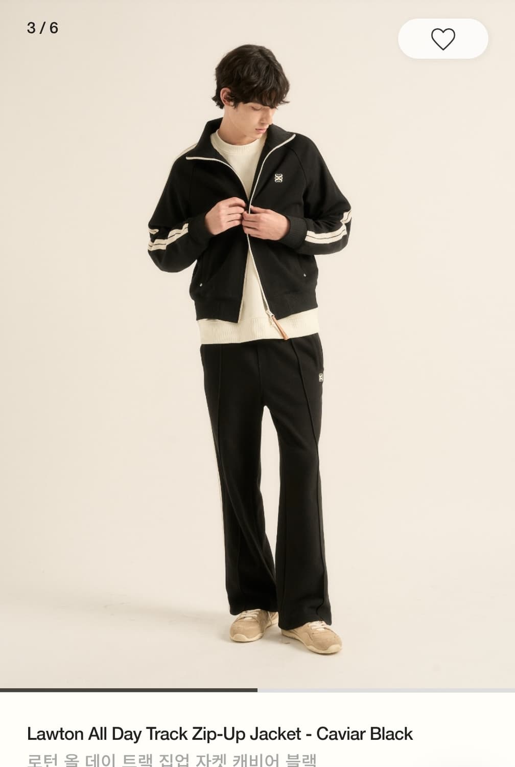세터 로턴 캐비어 블랙 트랙 져지 자켓 상품이미지2