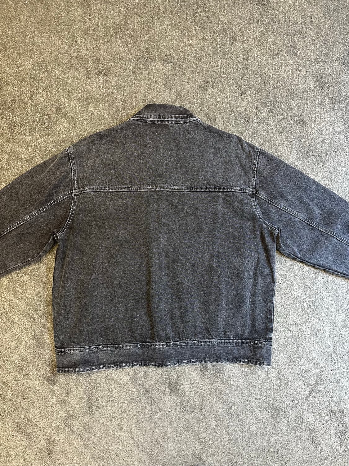 커스텀어클락 흑청 데님 자켓 XL 상품이미지3