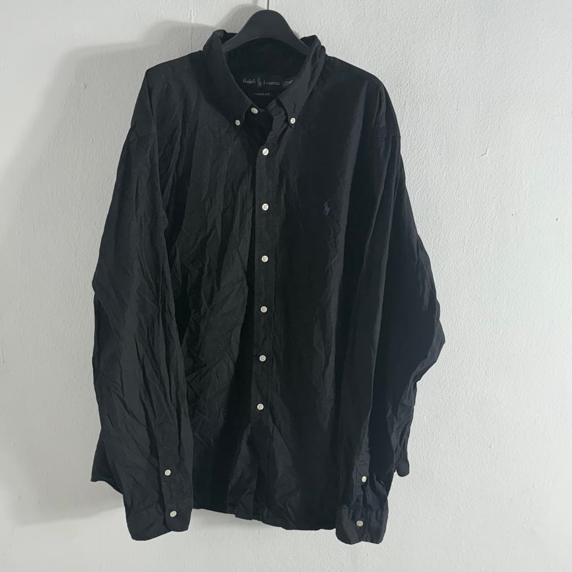 폴로 랄프로렌 클래식 오버핏 셔츠 블랙 XXL 상품이미지1