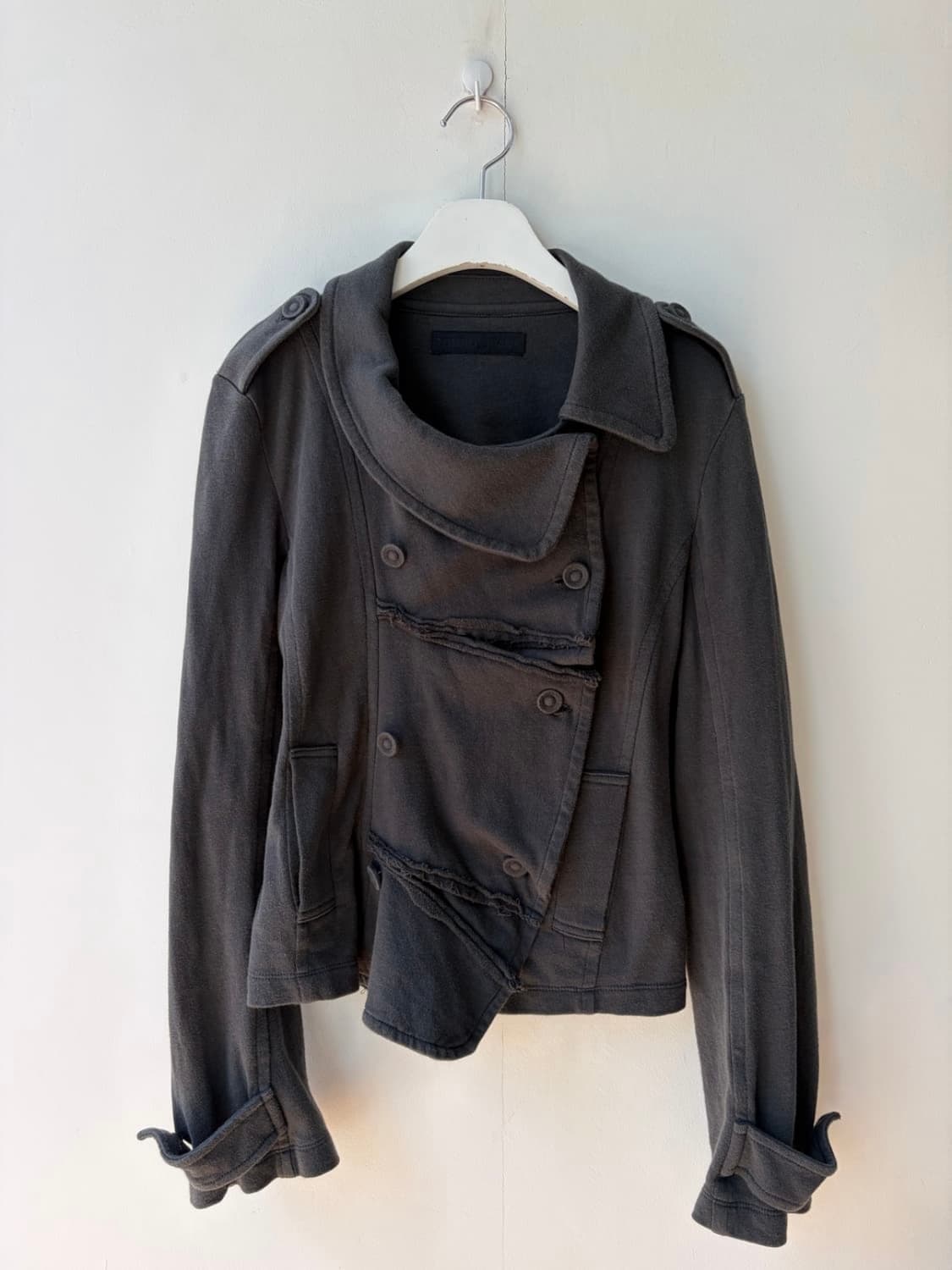 Tomboy 톰보이 사선 비대칭 코튼 자켓 상품이미지1