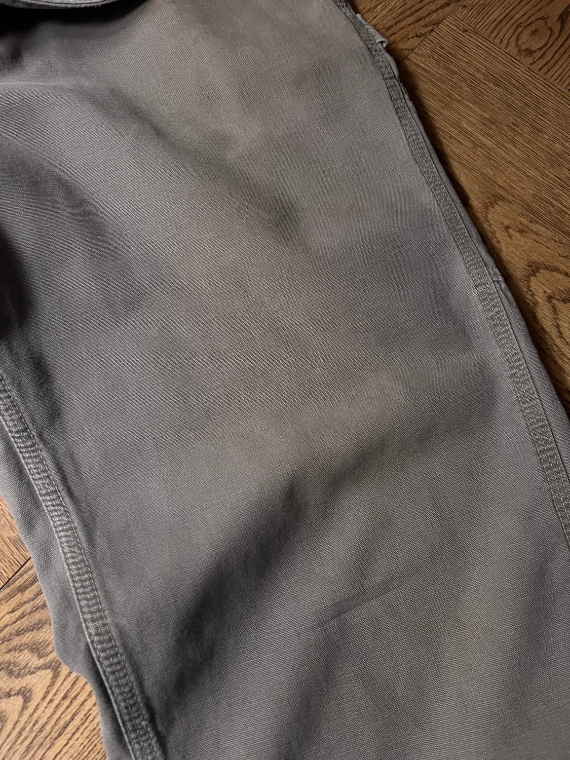 [35]칼하트 USA 그레이 라이트캔버스 싱글니 워크팬츠 상품이미지7