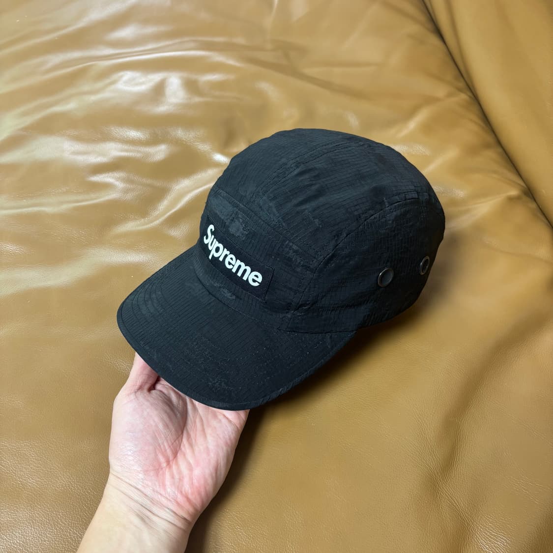 Supreme 슈프림 카모 블랙 캠프캡 모자 (Camo Black) 상품이미지4