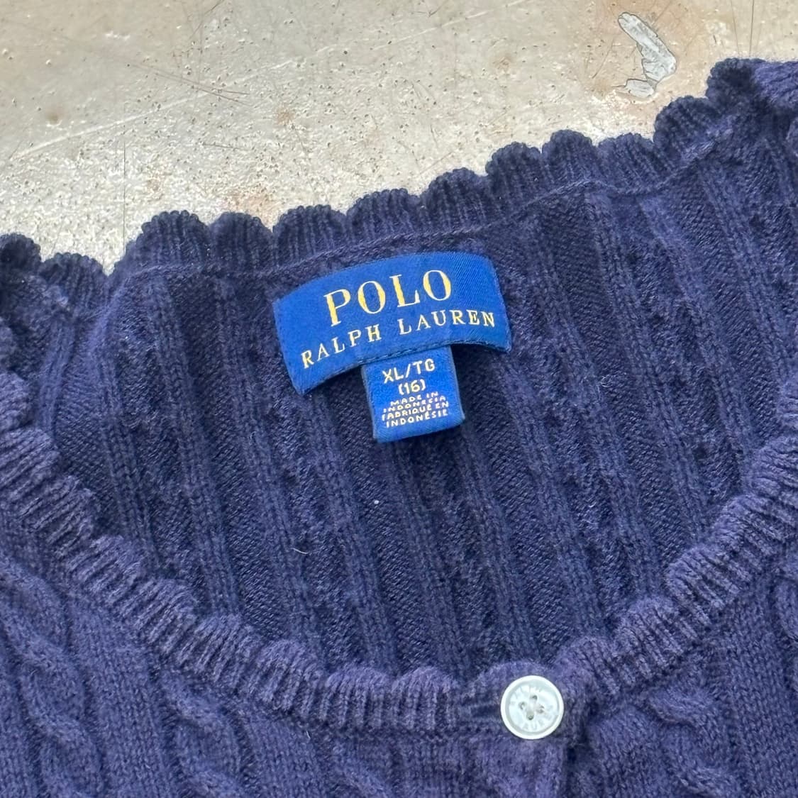 🫶🏻 폴로랄프로렌 여성용 Navy 니트 가디건 🫶🏻 상품이미지4
