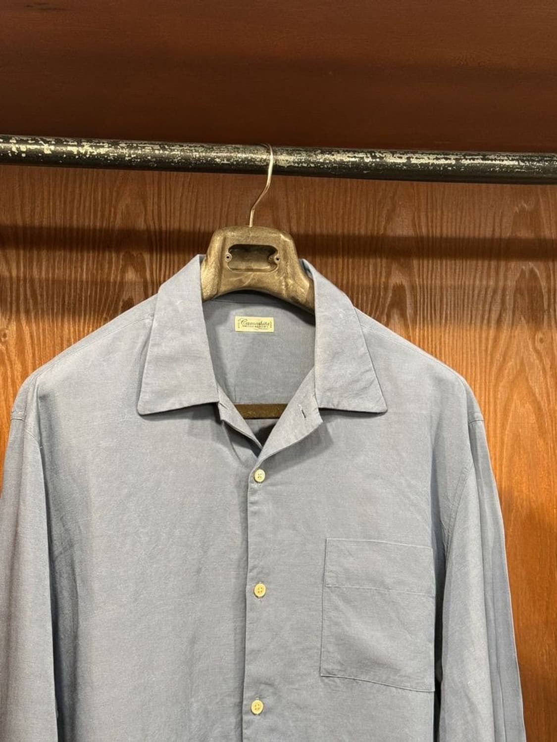 카모시타 레이온 오픈칼라 셔츠 상품이미지2