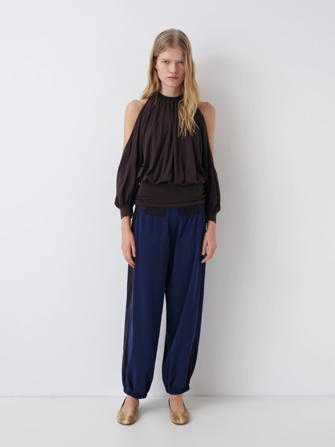 [XS,S]기마구아스 Emmanuelle 스웨트팬츠/네이비 브라운 상품이미지6