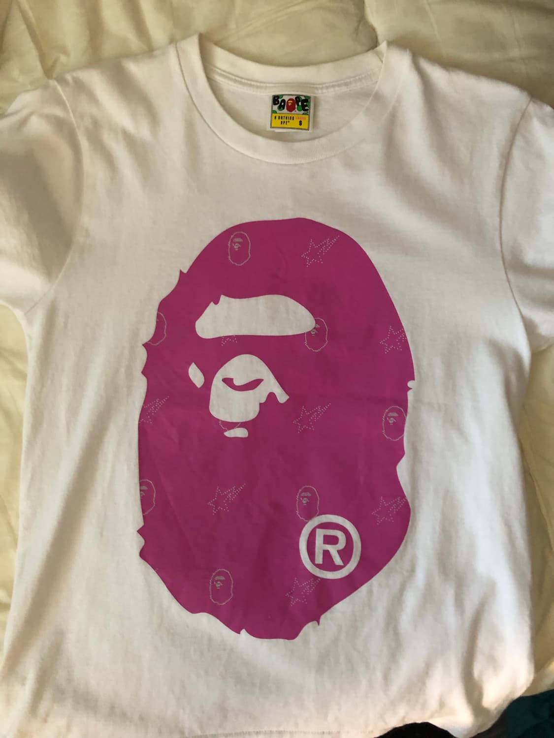 베이프 bape 반팔 핑크 상품이미지1