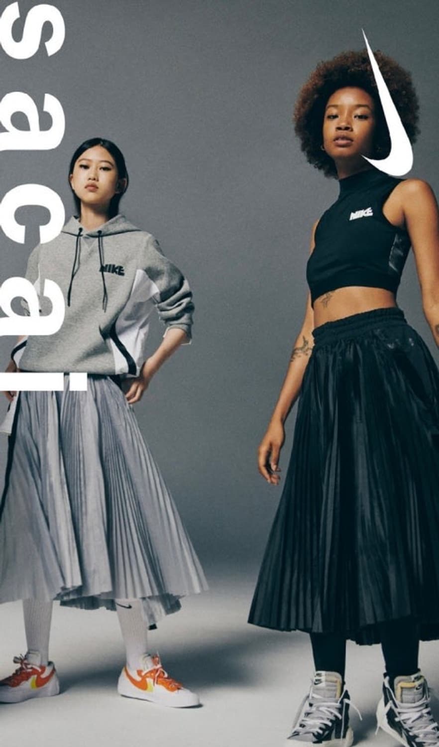 나이키 사카이 콜라보 플리츠 스커트 상품이미지1
