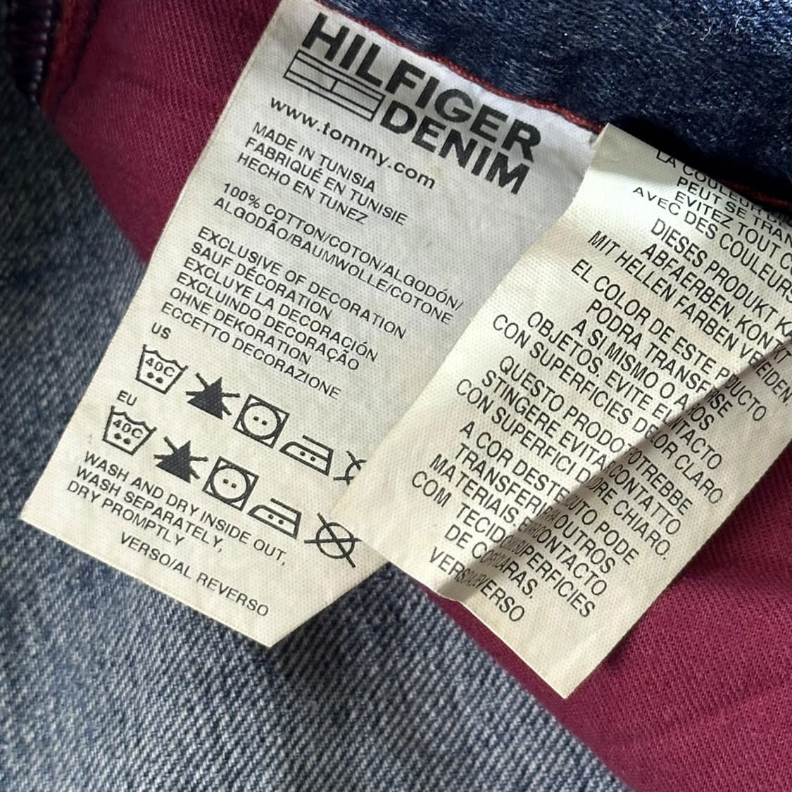 타미힐피거 플래그 패치워크 워싱 데님 팬츠 (33인치) 상품이미지7