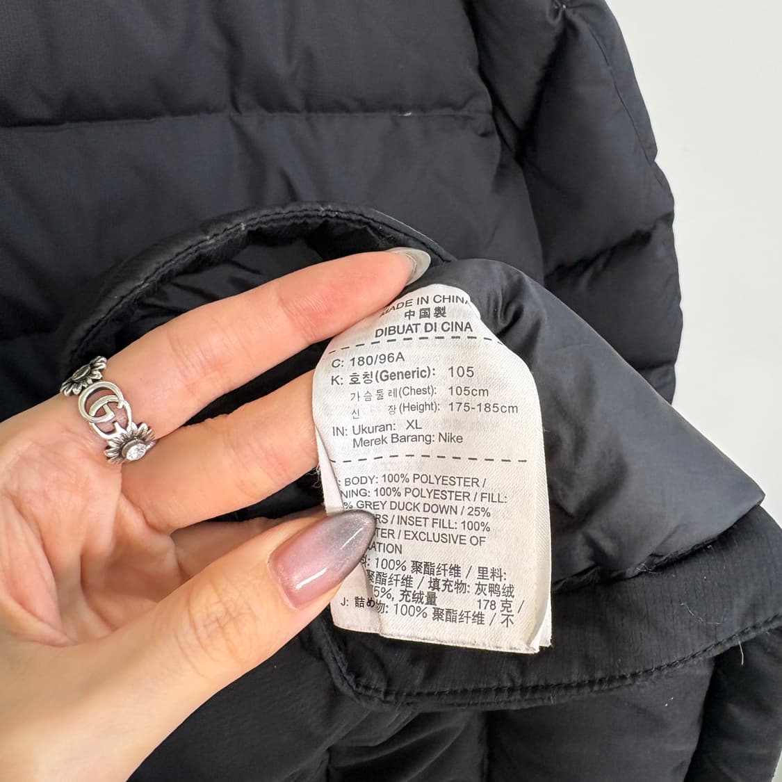 나이키 남성 롱패딩 105 블랙 덕다운  상품이미지3