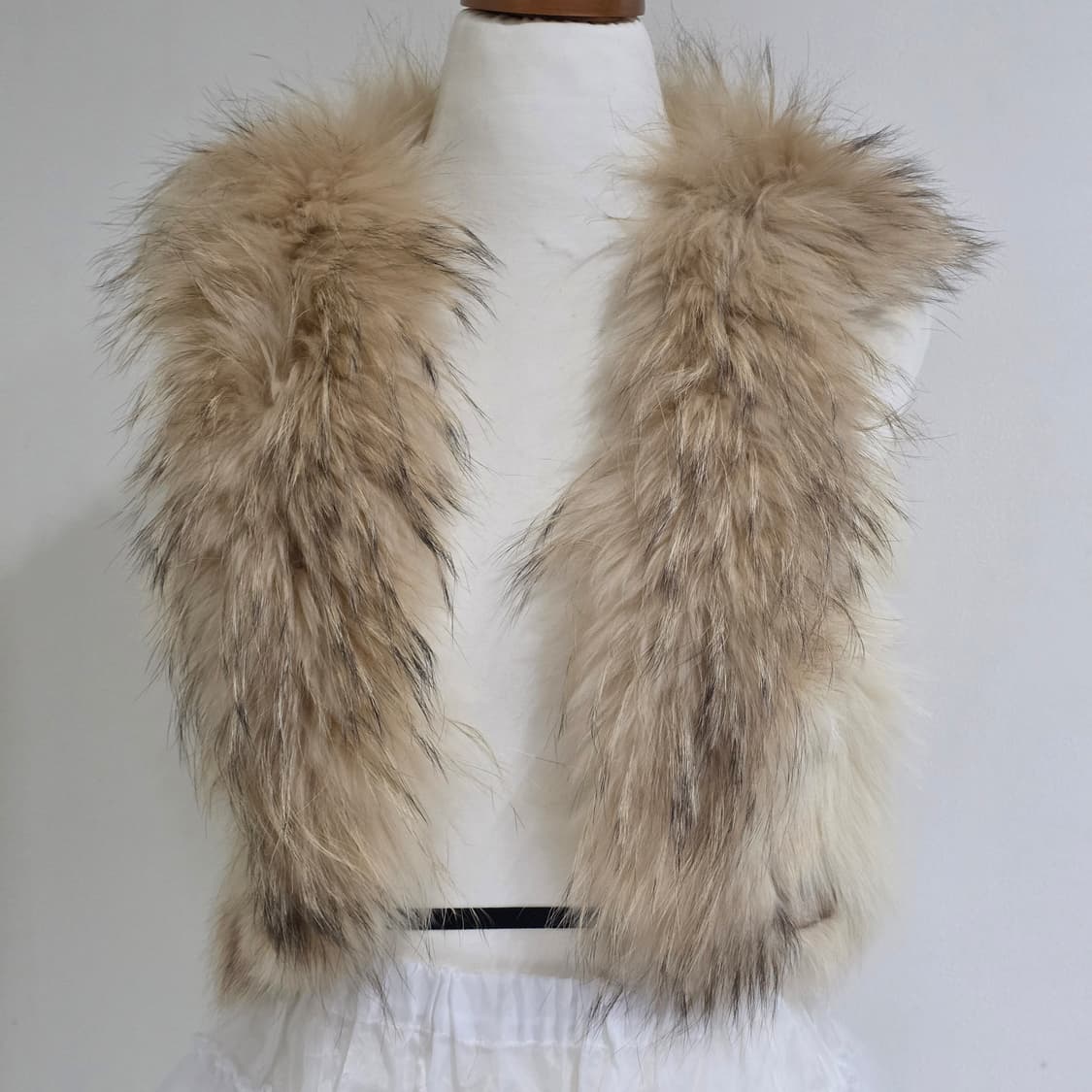 빈티지 라쿤폭스털 퍼베스트 상품이미지2