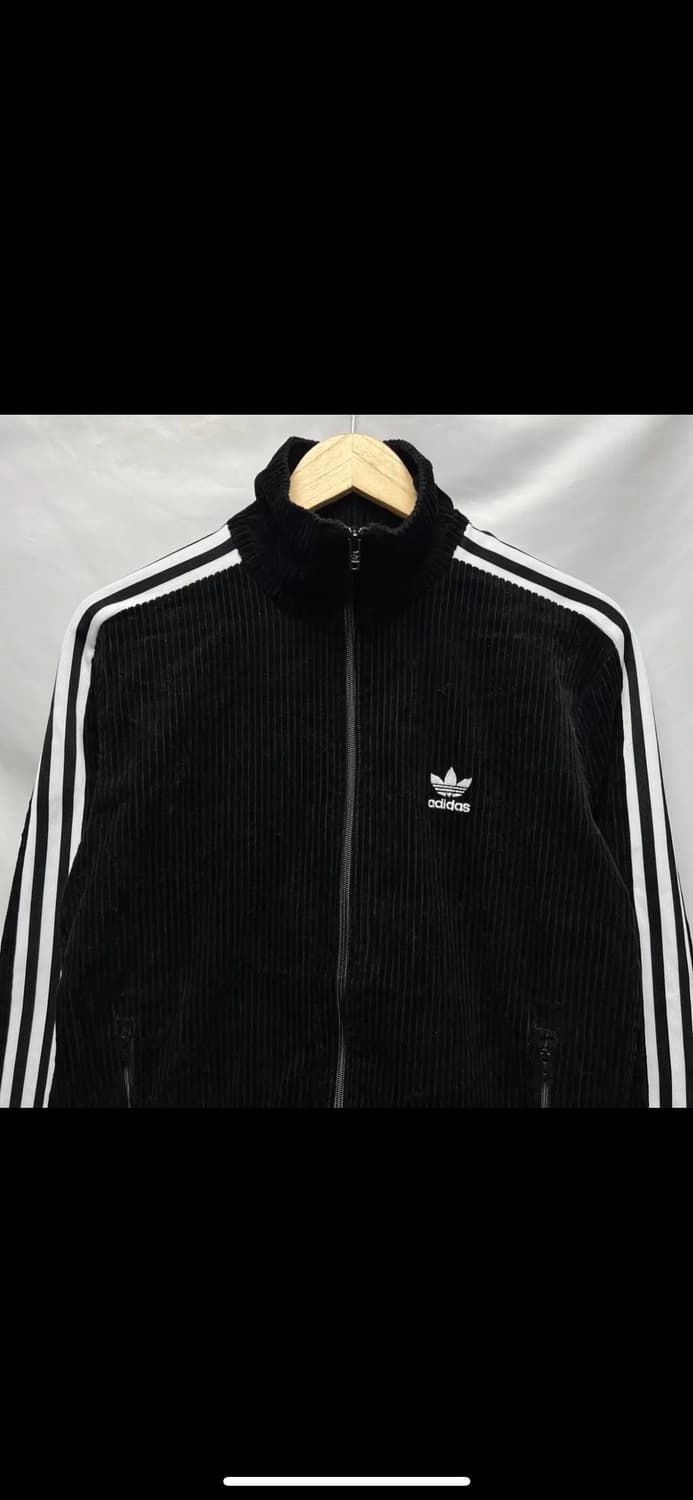 [정품/M] 아디다스 유로파 벨벳 와플 블랙 트랙탑/져지 상품이미지2