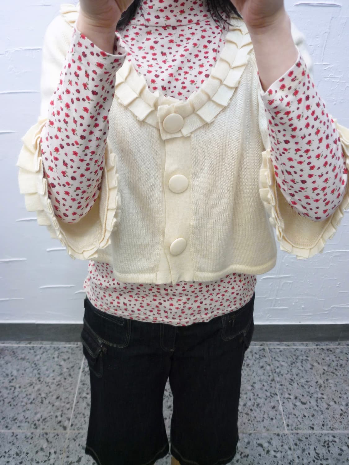 lacelet ruffle cardigan 상품이미지2