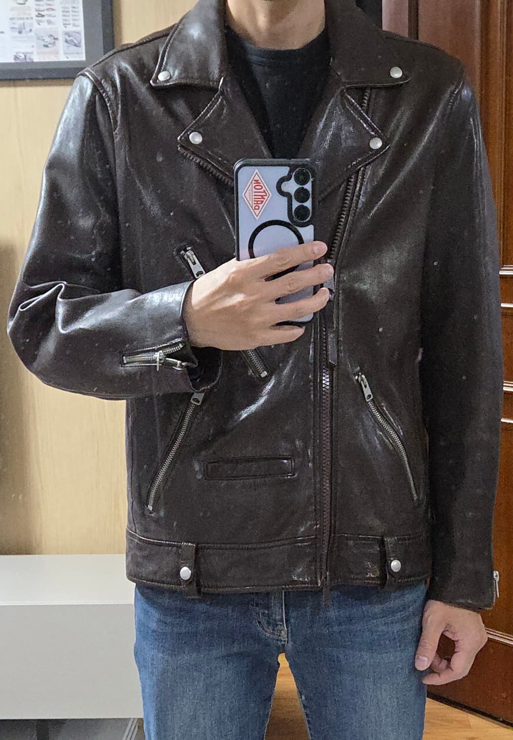 (착샷) 올세인츠 가죽자켓 무이어 바이커 muir 상품이미지8