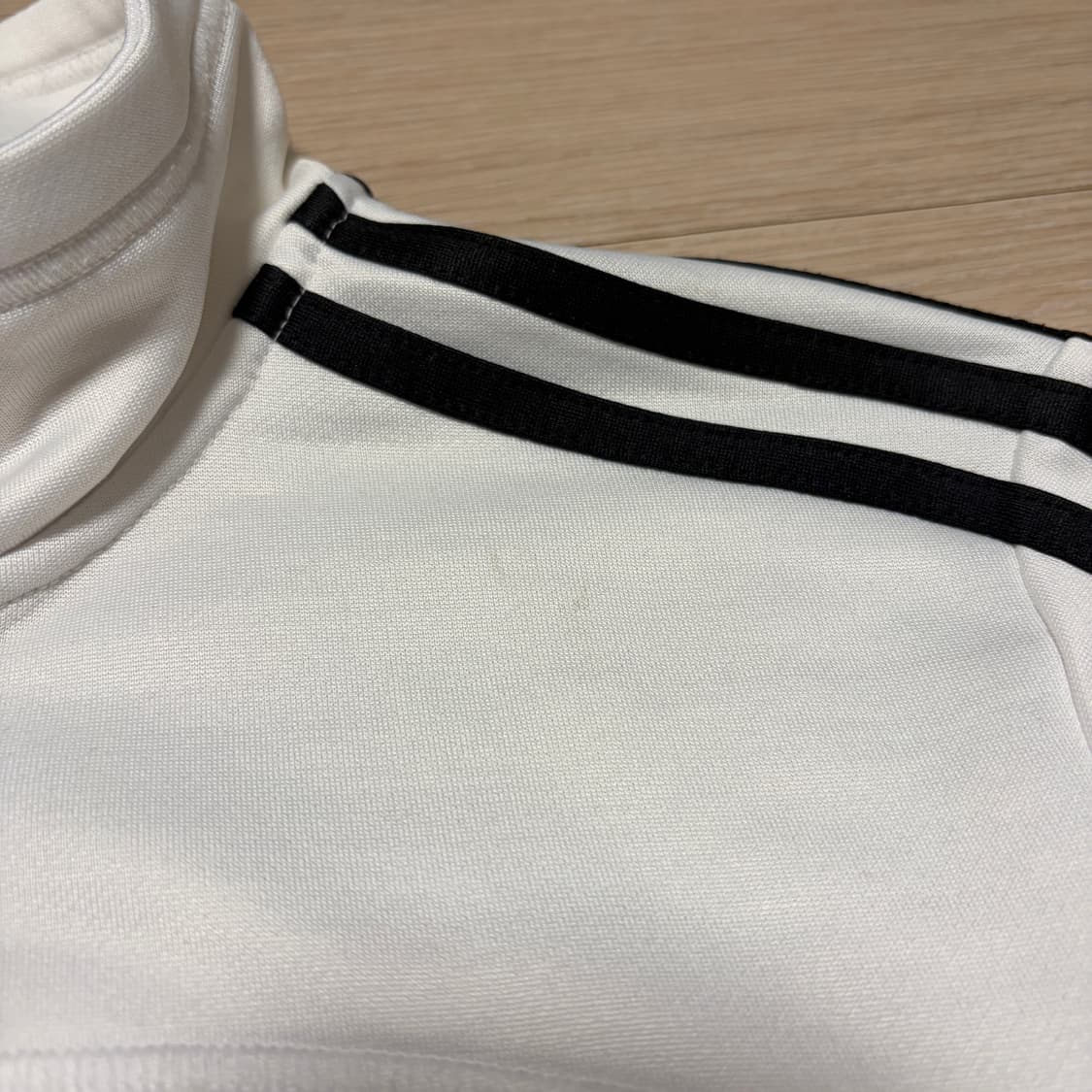 W)아디다스 에센셜 3S 트랙탑 화이트 져지 상품이미지6