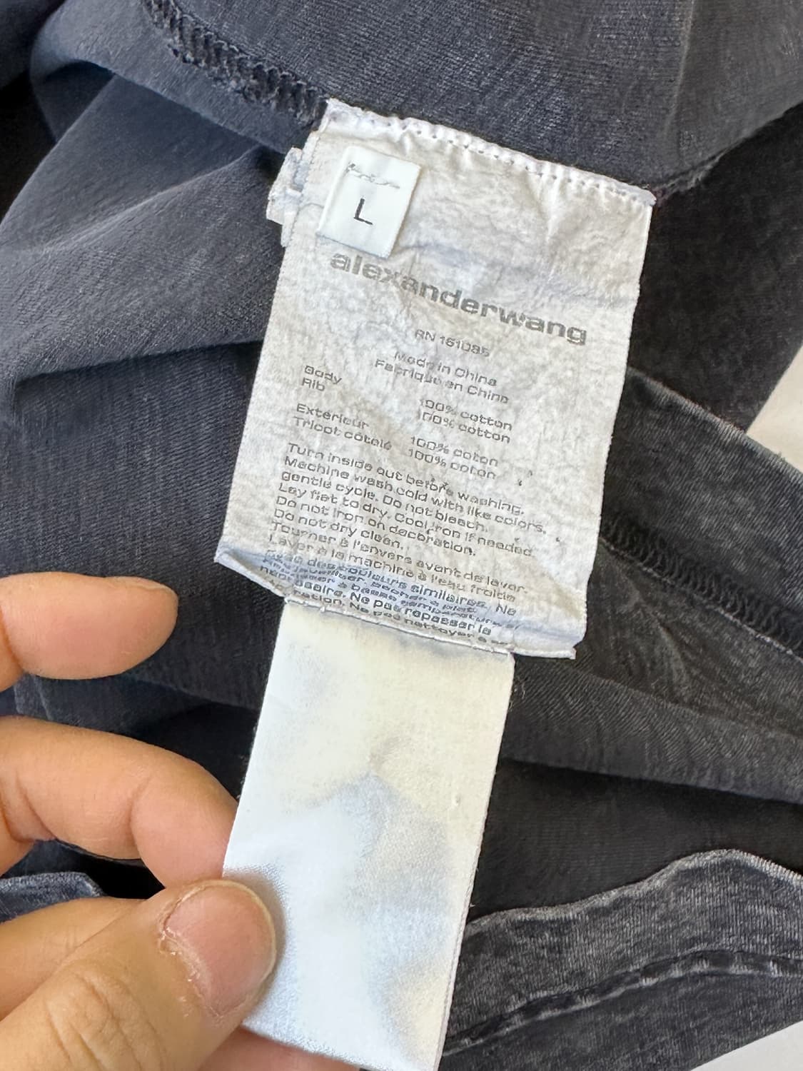 알렉산더왕 피그먼트 다이 롱슬리브 상품이미지6