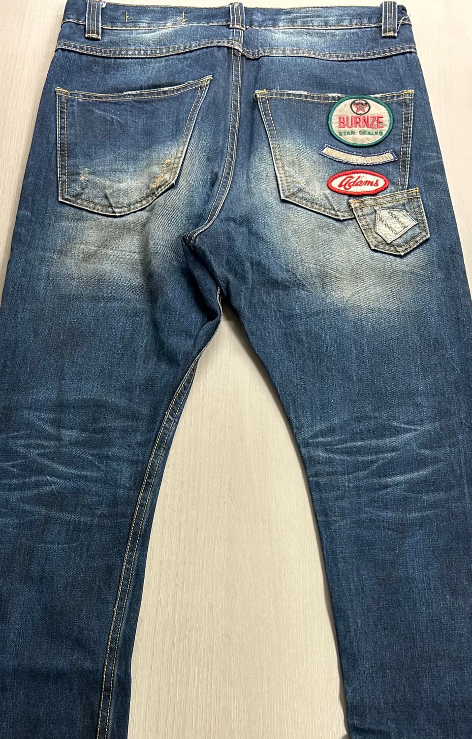 빈티지 워싱 데님 포켓 포인트 상품이미지3