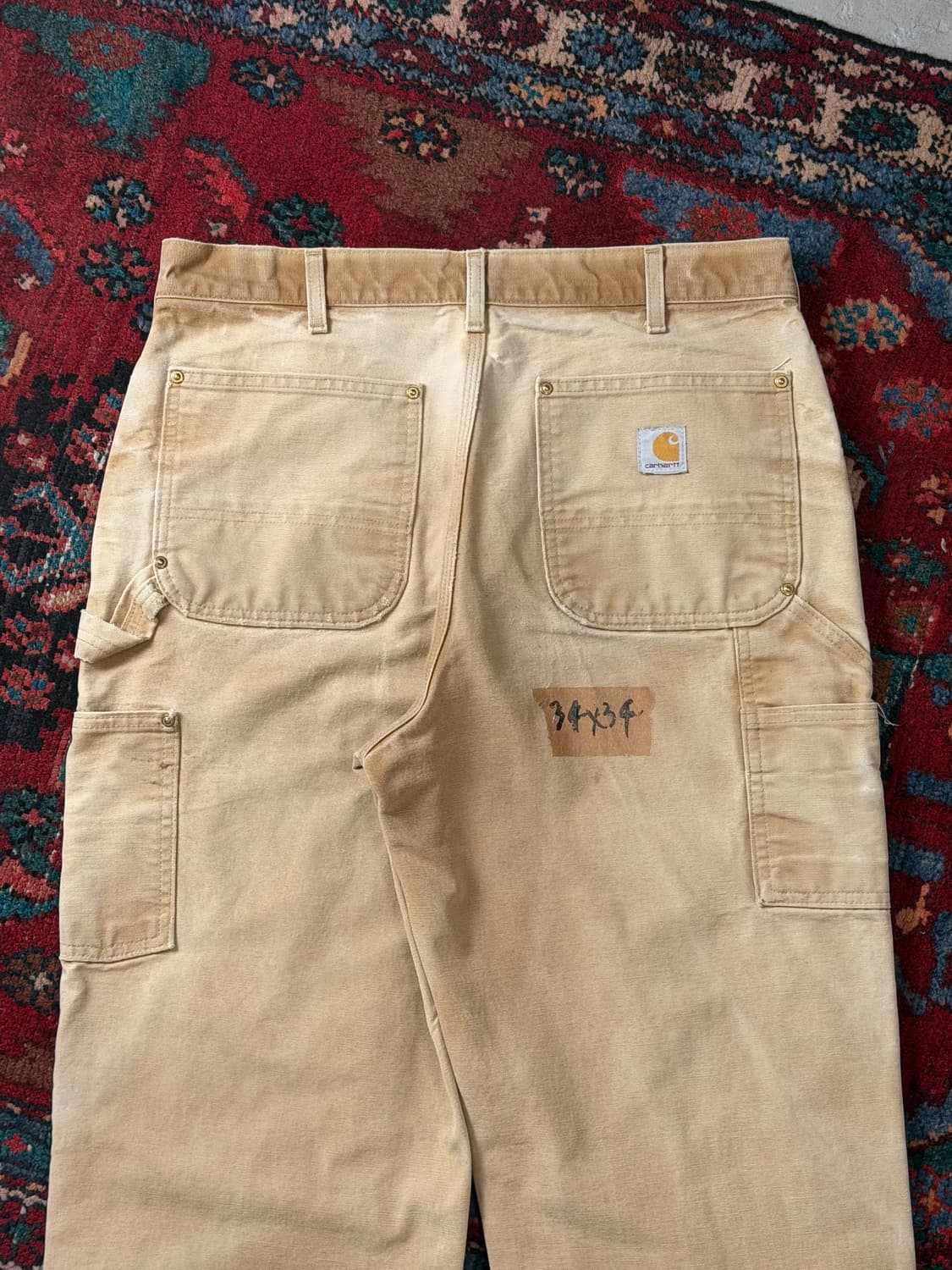 OG USA Made 칼하트 더블니 브라운 칼하트 B01 BRN 썩블니 상품이미지6