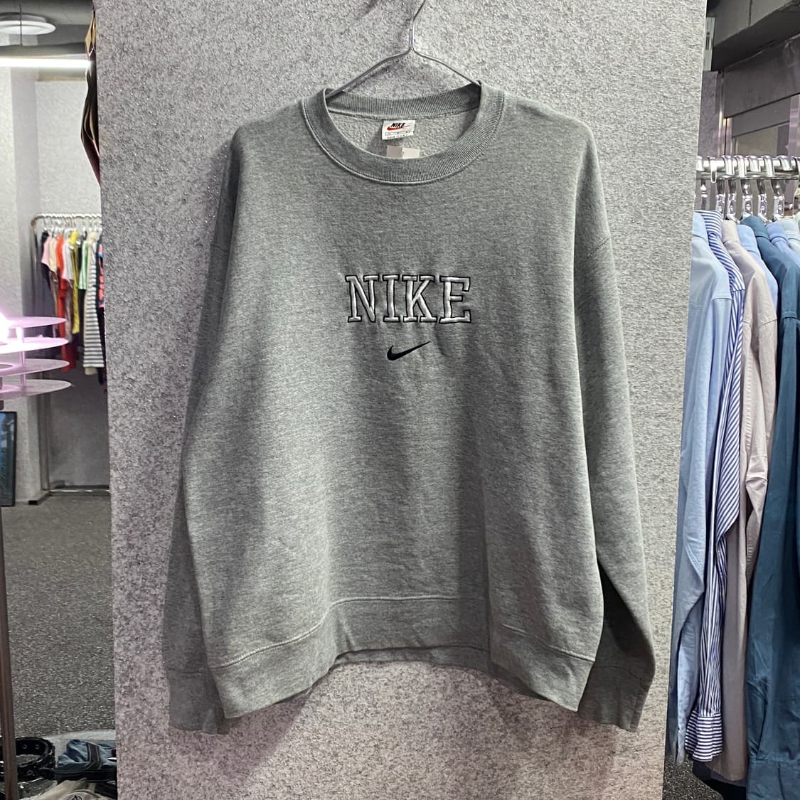 나이키 올드스쿨 빅로고 그레이 스웻셔츠B2925 상품이미지2