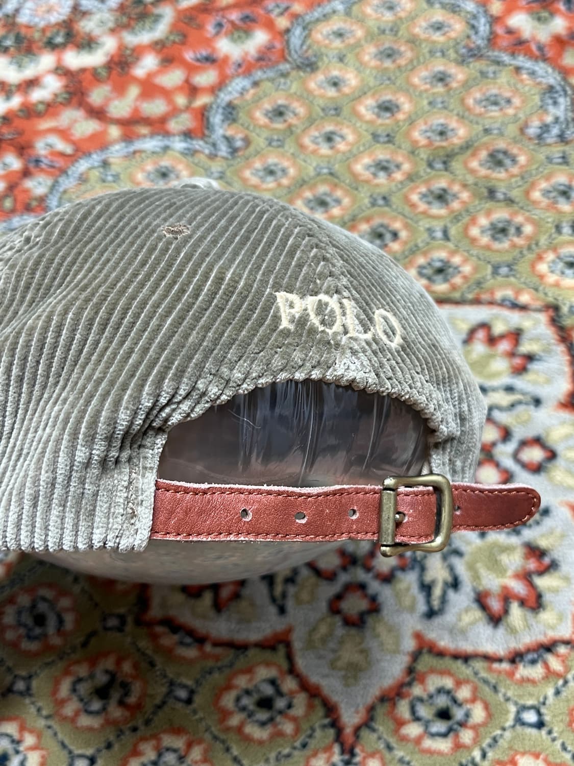 폴로 랄프로렌 코듀로이 볼캡 카키베이지 상품이미지3