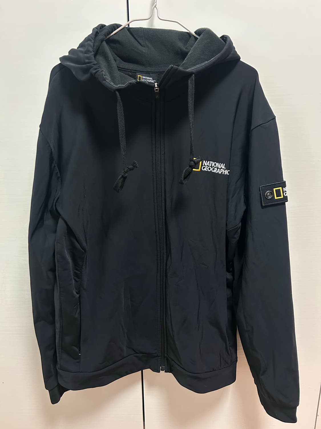 내셔널지오그래픽 블랙 후드 집업 XL 상품이미지1