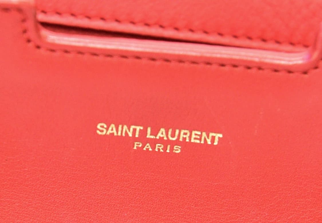 생로랑 카바시크 스몰 레드 보스턴백 (정품) 상품이미지9