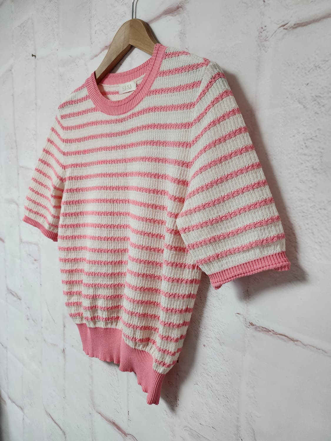 SJ SJ 핑크 스트라이프 반팔  상품이미지2