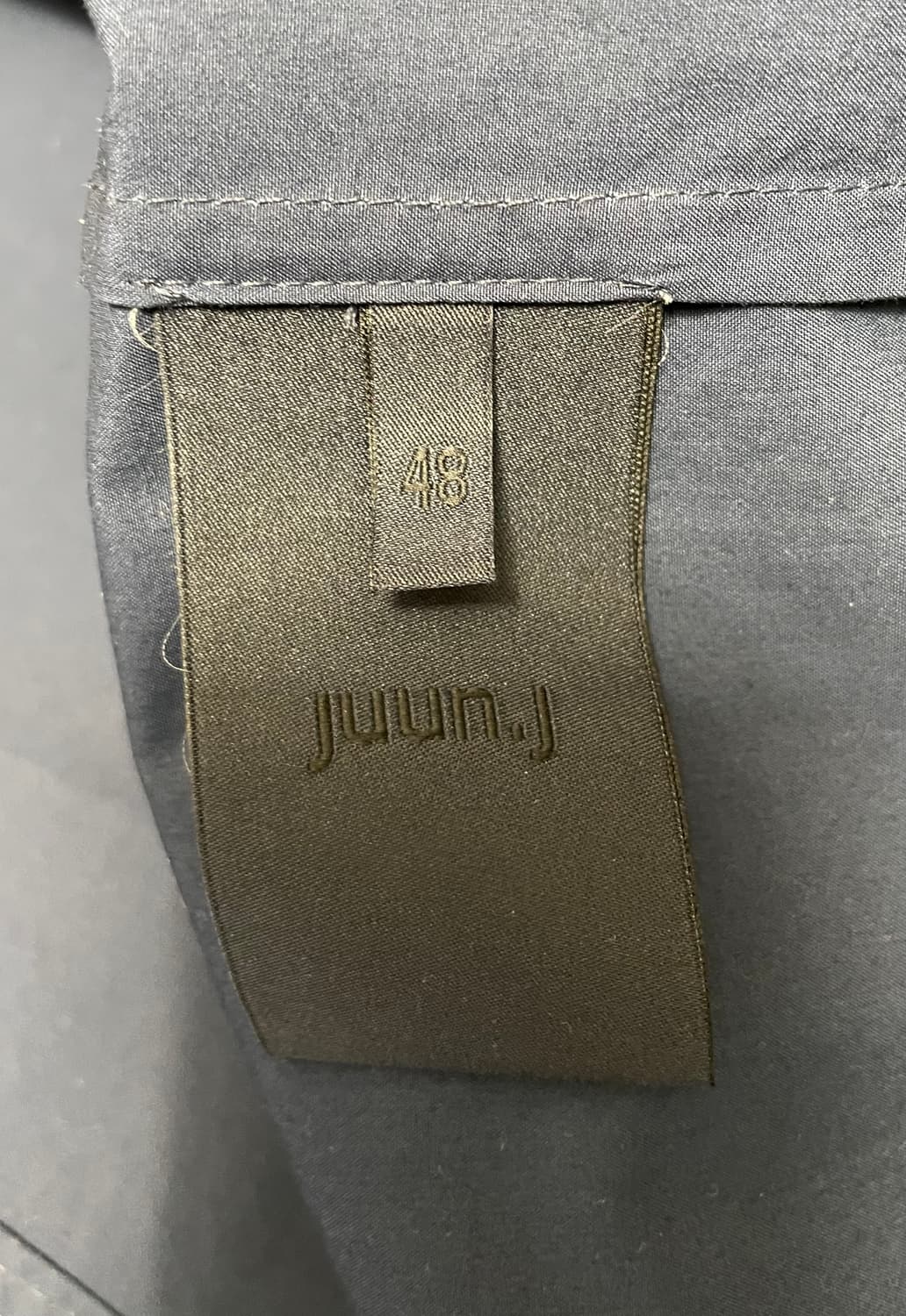 준지 오버셔츠 집업 네이비 사이즈 48 상품이미지5