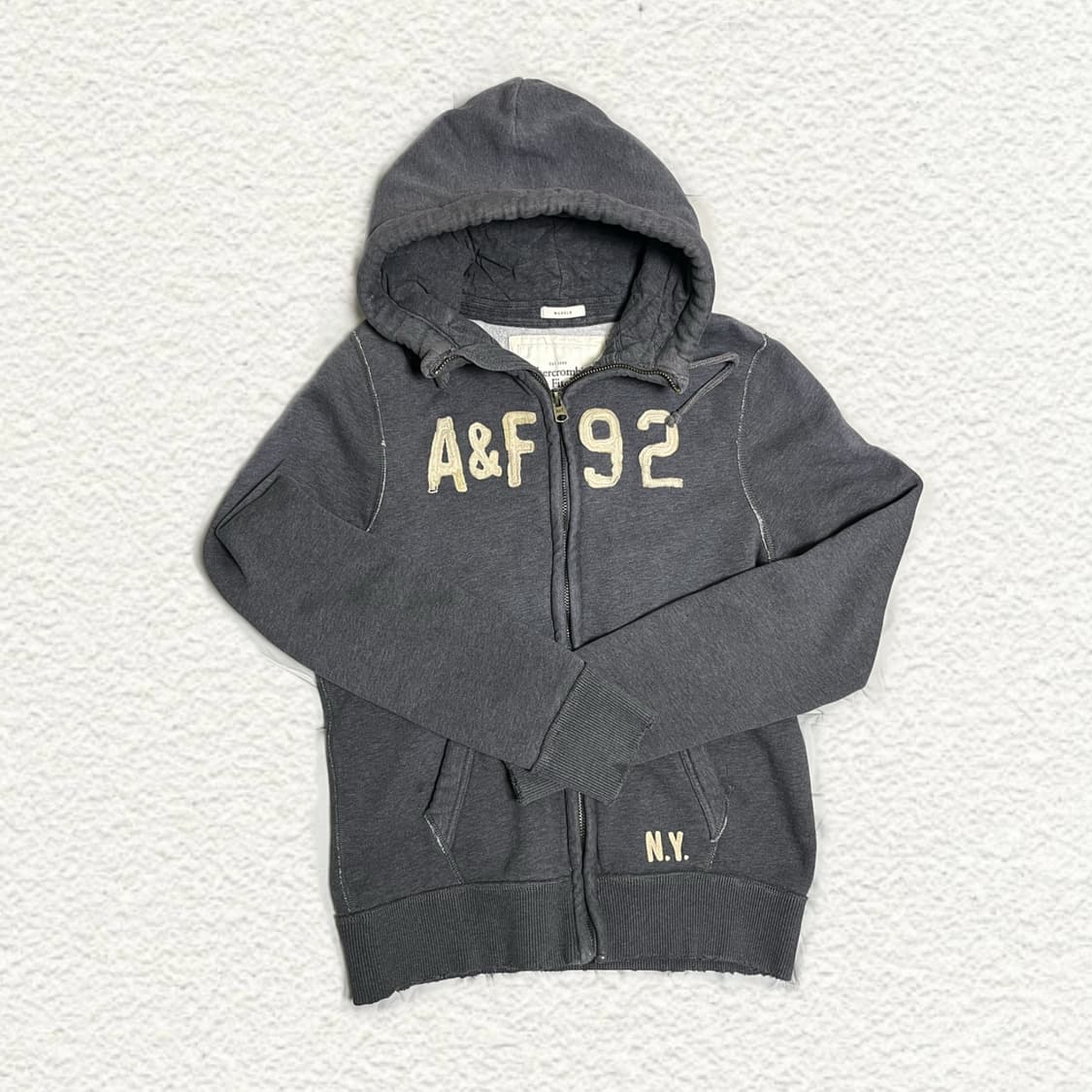 아베크롬비앤피치 후드집업 라지 그레이 상품이미지1