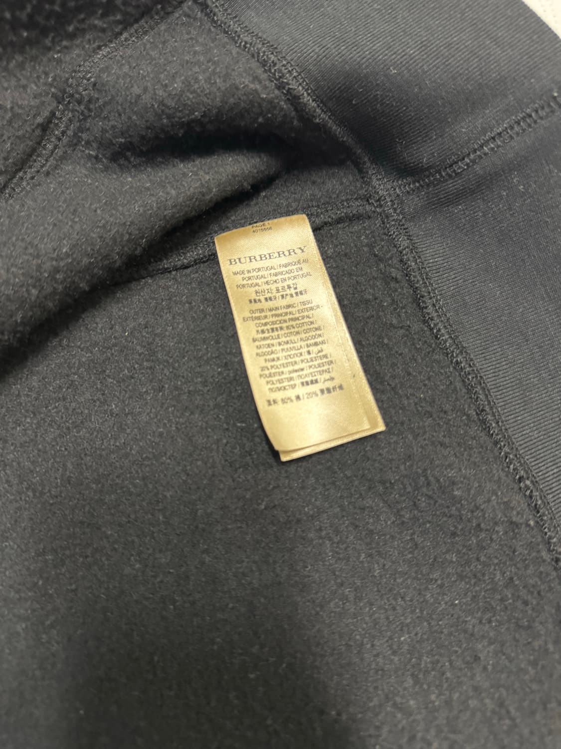 버버리 / Claredon 후드집업 / 블랙 / XL 상품이미지5