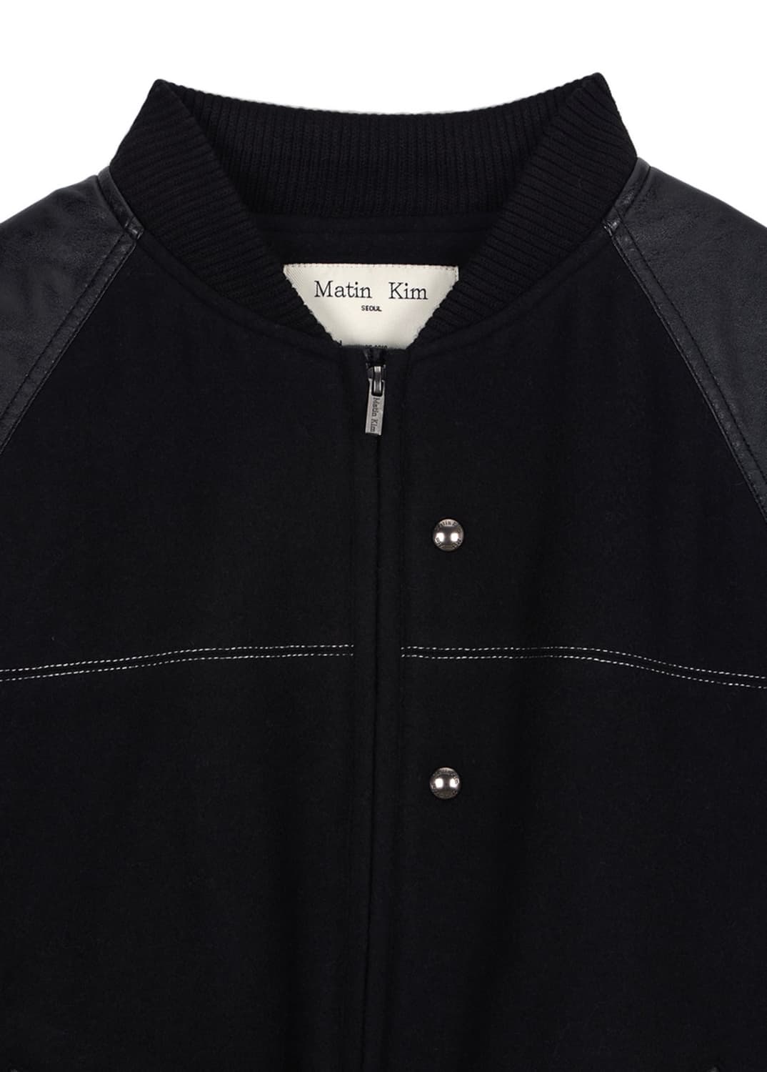 마뗑킴 스터드 포인트 폭스 레더 점퍼 상품이미지3