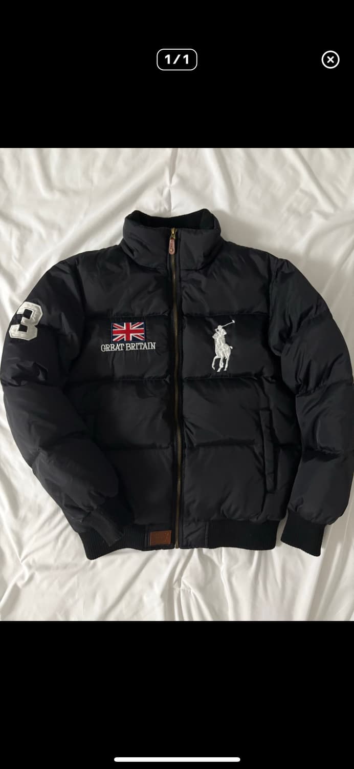 폴로 빅포니 브리튼 패딩 블랙 m 상품이미지1