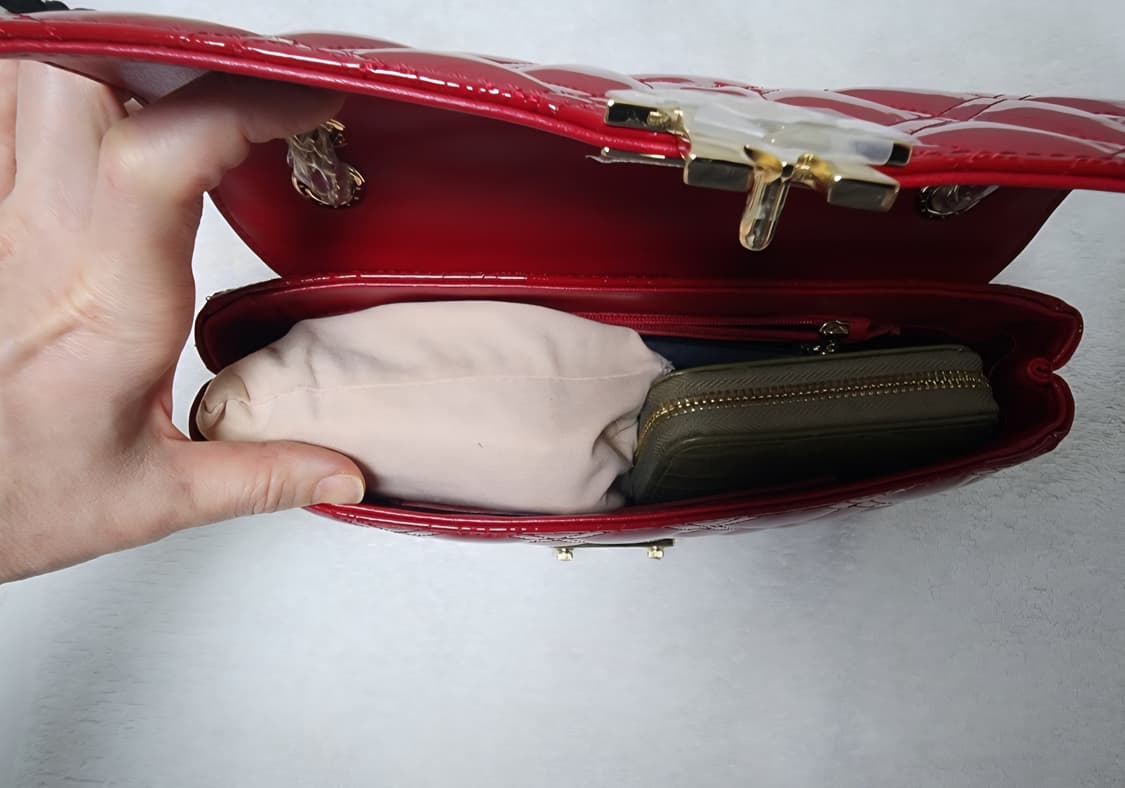 메트로시티 페이던트 리얼 가죽 핸드백 새상품 상품이미지9