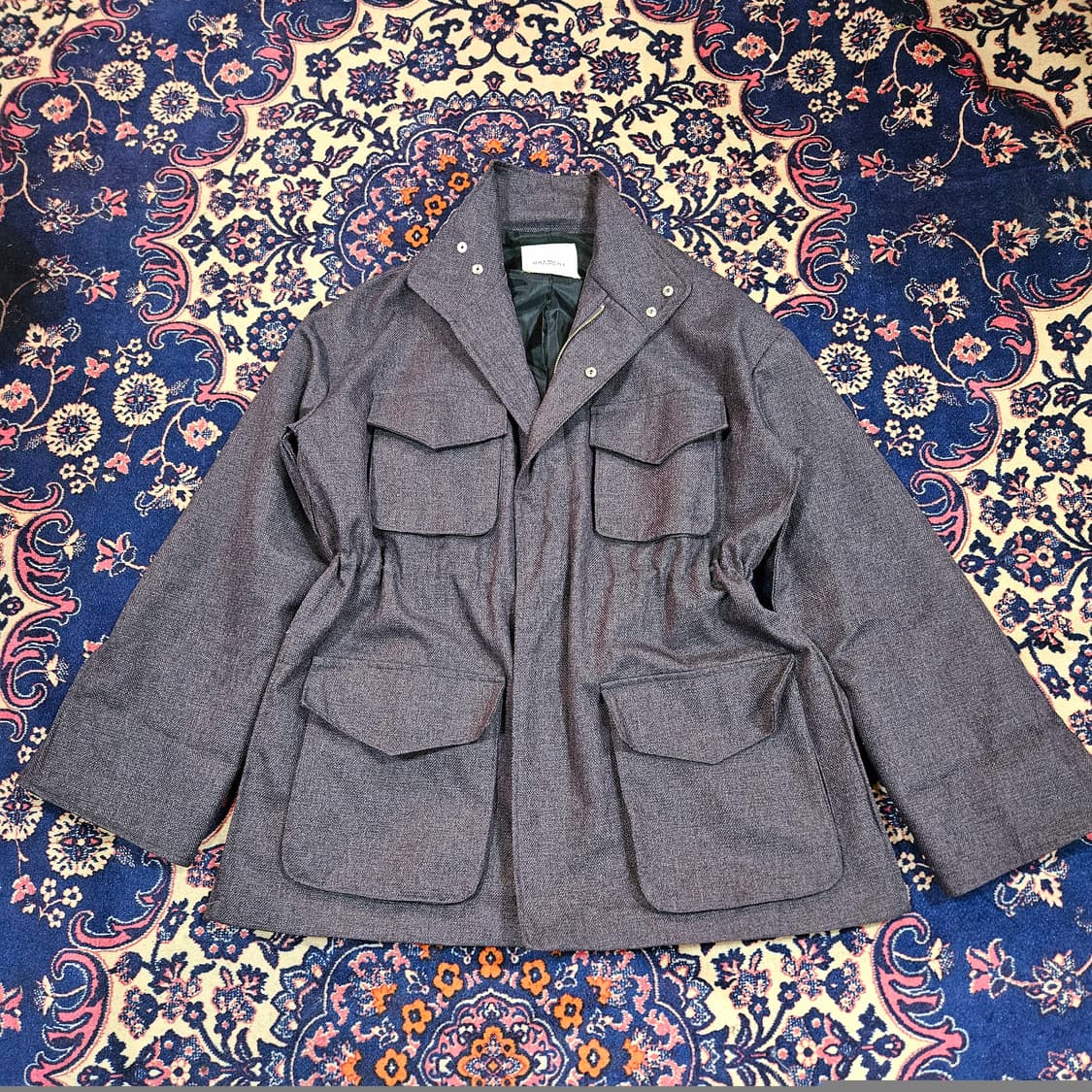 가먼츠 도큐먼트 하이넥 라인 버튼 사파리 포멀 자켓 Free 상품이미지1