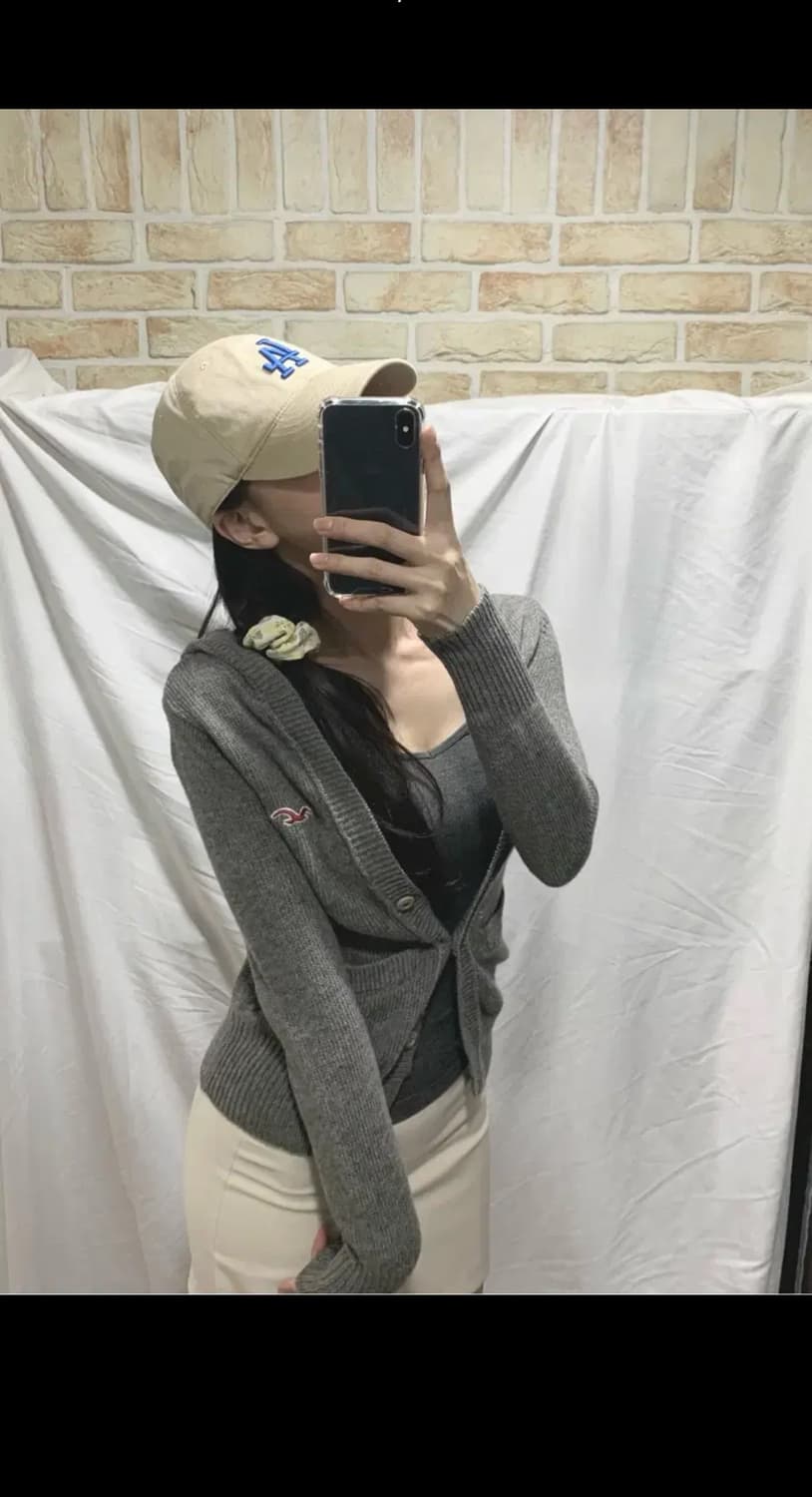 홀리스터 후드가디건 ,M,그레이 상품이미지3