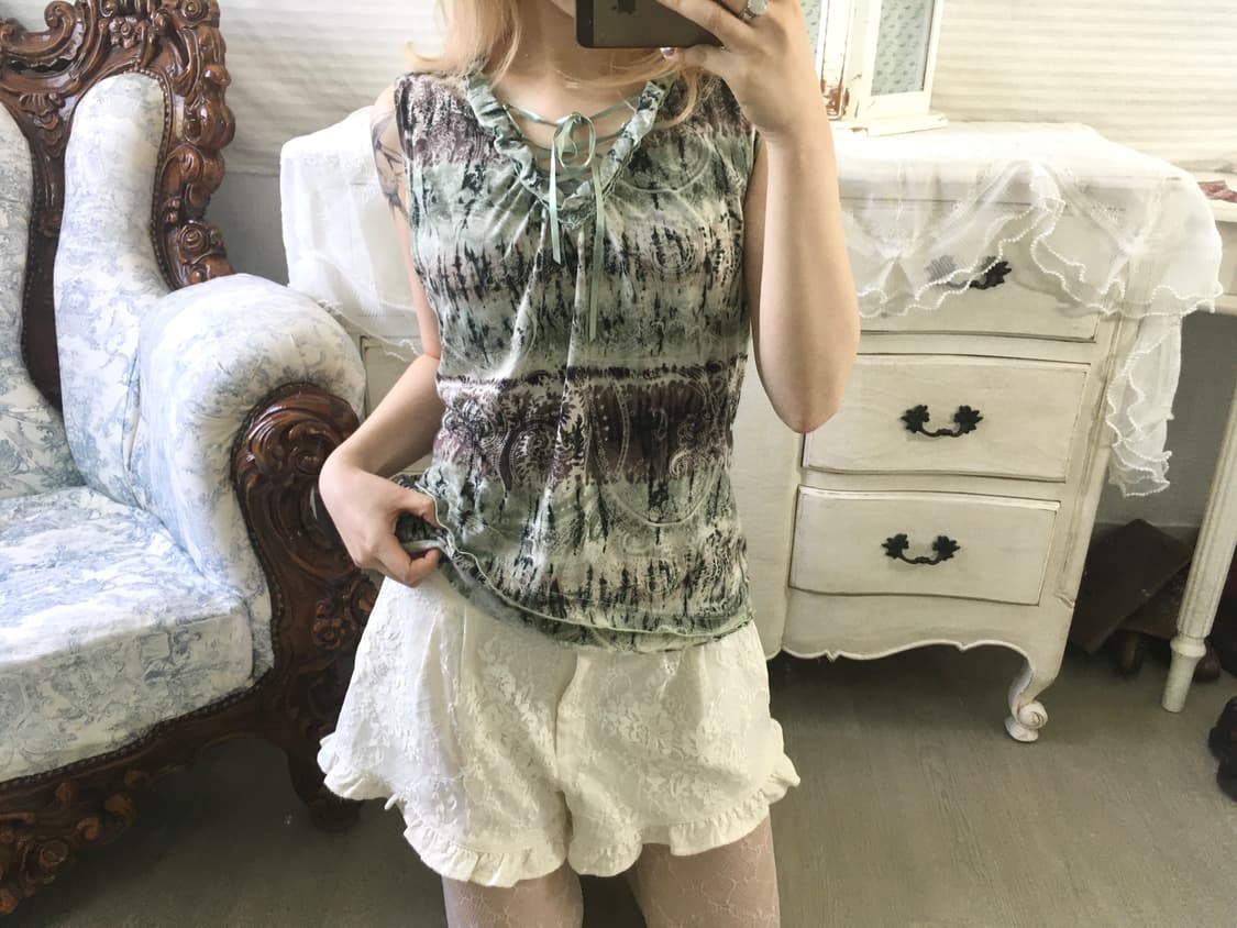 빈티지 민트 페어리 오리엔탈 슬리브리스 상품이미지2