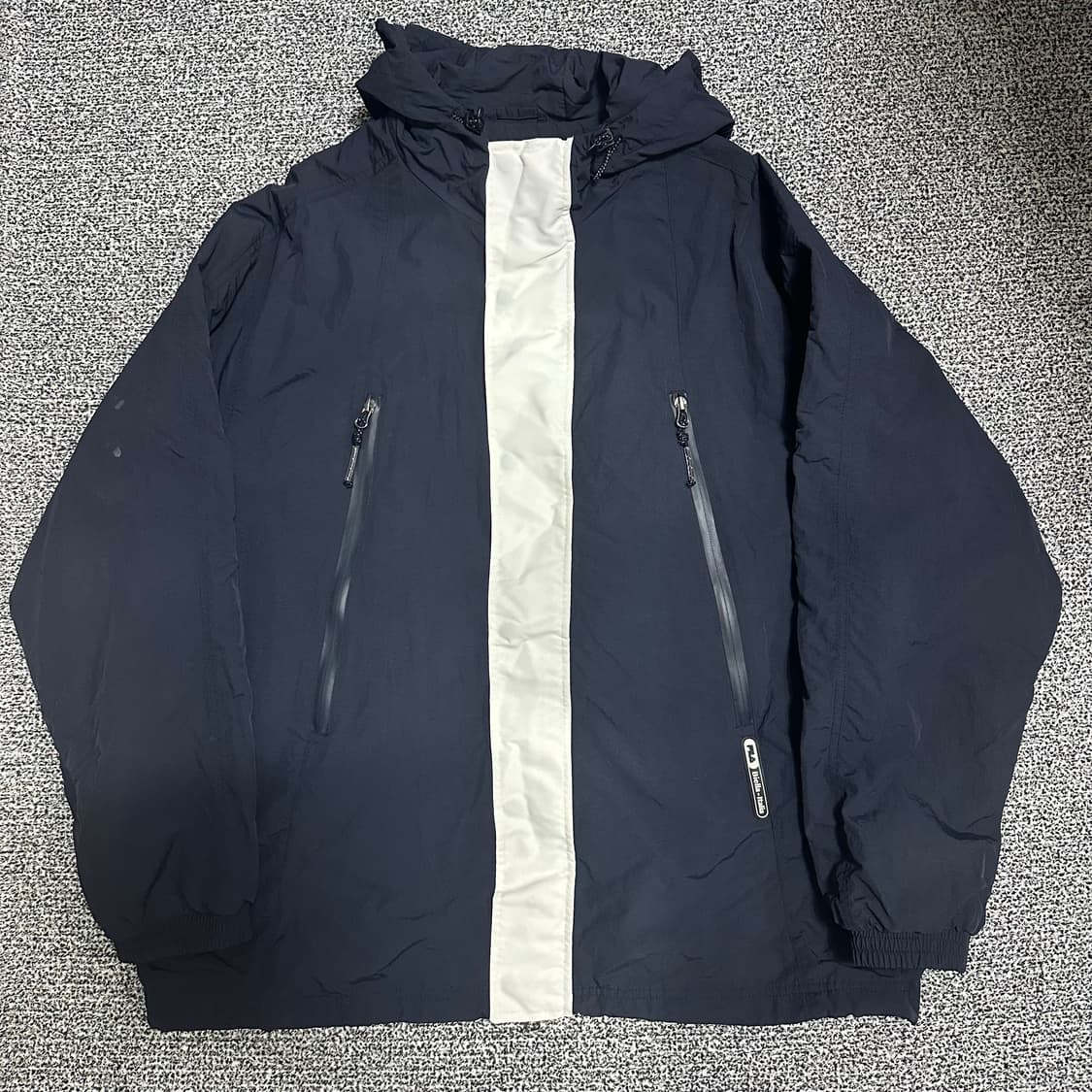 (110~115추천) 휠라 네이비 바람막이 후드 자켓 상품이미지1