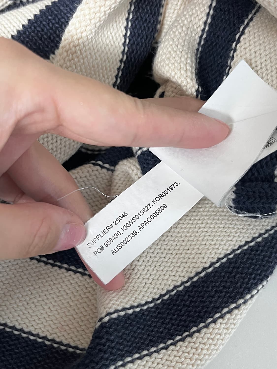 S) 폴로 진스 스트라이프 코튼 니트 상품이미지8